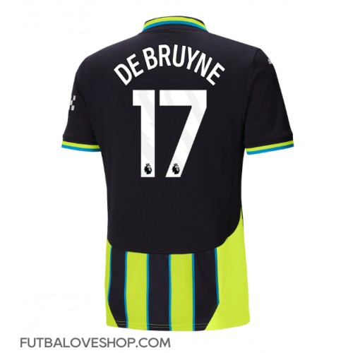 Dres Manchester City Kevin De Bruyne #17 Preč 2024-25 Krátky Rukáv